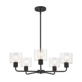 Mid. Chandeliers Glass Up by Designers Fountain ( 43 | D285M-5CH-MB Vibrato ) 