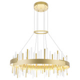 Mid. Chandeliers Ring/Halo by CWI Lighting ( 401 | 1245P32-602 Millipede ) 