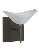 Sconces Single Glass by Besa ( 74 | 1SW-191352-BR-SQ Hoppi ) 