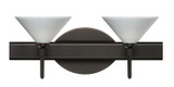Bathroom Fixtures Two Lights by Besa ( 74 | 2SW-282453-BR Kona ) 