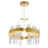 Mid. Chandeliers Drum Shade by CWI Lighting ( 401 | 1246P24-602-A Guadiana ) 