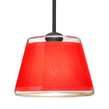 Mini Pendants Glass Down by Besa ( 74 | 1TT-PIC9RD-LED-BK Besa Pica 9 Pendant ) 