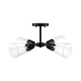 Semi-Flush Mts. Multi-port/Cluster by Designers Fountain ( 43 | D290C-SF-MB Norro ) 
