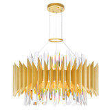 Mini Chandeliers Glass Shade by CWI Lighting ( 401 | 1247P20-12-602 Cityscape ) 