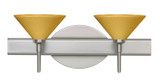 Bathroom Fixtures Two Lights by Besa ( 74 | 2SW-282490-SN Kona ) 