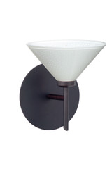 Sconces Single Glass by Besa ( 74 | 1SW-282453-BR Kona ) 