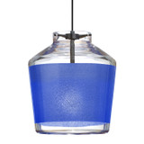 Mini Pendants Glass Down by Besa ( 74 | 1XC-PIC6BL-LED-BK Besa Pica 6 Pendant ) 