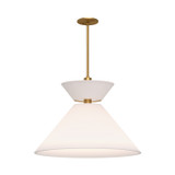 Pendants Fabric Shade by Alora ( 452 | PD543022AGWL Chapelle ) 