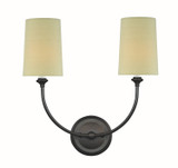 Sconces Double Candle by Crystorama ( 60 | 2242-DB Sylvan ) 