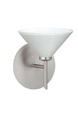 Sconces Single Glass by Besa ( 74 | 1SW-282453-SN Kona ) 