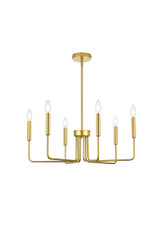 Mid. Chandeliers Candle by Elegant Lighting ( 173 | LD742D26BRA Willa ) 