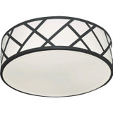 Flush Mounts Drum Shade by AFX Lighting ( 162 | HVNF13LAJUDBK Haven ) 
