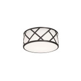 Flush Mounts Drum Shade by AFX Lighting ( 162 | HVNF13MBBK Haven ) 