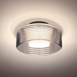 Semi-Flush Mts. Drum Shade by Besa ( 74 | BELUSMC-LED-BK Besa Belu Ceiling ) 