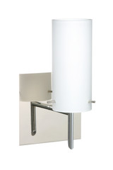 Sconces Single Glass by Besa ( 74 | 1SW-440307-CR-SQ Copa ) 