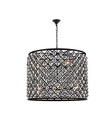 Mid. Chandeliers Drum Shade by Elegant Lighting ( 173 | 1206D35MB-SS/RC Madison ) 