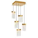Mini Chandeliers Multi-Port/Cascade by CWI Lighting ( 401 | 1587P12-5-624 Lava ) 