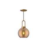 Mini Pendants Glass Down by Alora ( 452 | PD601608AGCP Soji ) 
