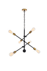Mid. Chandeliers Starburst by Elegant Lighting ( 173 | LD8006D29BK Axel ) 