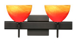 Bathroom Fixtures Two Lights by Besa ( 74 | 2SW-4679SL-BR-SQ Brella ) 