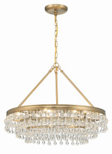 Mid. Chandeliers Glass Down by Crystorama ( 60 | 237-VG Calypso ) 