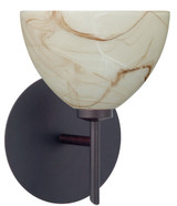 Sconces Single Glass by Besa ( 74 | 1SW-467983-BR Brella ) 