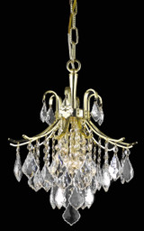 Mini Chandeliers Glass Shade by Elegant Lighting ( 173 | LD8100D12G Amelia ) 