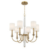 Mid. Chandeliers Candle by Crystorama ( 60 | LLO-486-AG Lloyd ) 