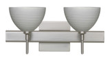 Bathroom Fixtures Two Lights by Besa ( 74 | 2SW-4679TN-SN-SQ Brella ) 