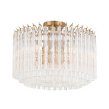 Semi-Flush Mts. Glass Down by Crystorama ( 60 | LOF-5005-AG_CEILING Lofton ) 