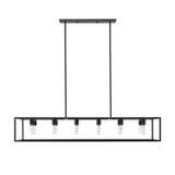 Linear/Island 4 Light + by Acclaim Lighting ( 106 | IN21003BK Cobar ) 