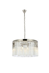 Mini Chandeliers Drum Shade by Elegant Lighting ( 173 | 1208D26PN/RC Sydney ) 