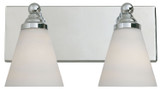 Bathroom Fixtures Two Lights by Designers Fountain ( 43 | 6492-CH Hudson ) 