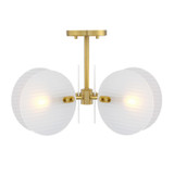 Semi-Flush Mts. Glass Down by Designers Fountain ( 43 | D311C-SF-BG Sky Fall ) 
