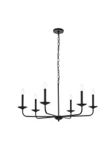 Large Chandeliers Candle by Elegant Lighting ( 173 | LD812D36BK Cohen ) 