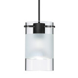 Mini Pendants Glass Down by Besa ( 74 | X-6524EC-LED-BK Besa Scope Pendant ) 