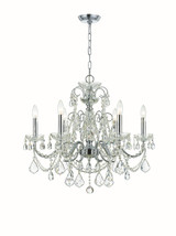 Mid. Chandeliers Candle by Crystorama ( 60 | 3226-CH-CL-MWP Imperial ) 