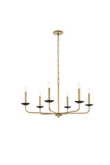 Large Chandeliers Candle by Elegant Lighting ( 173 | LD812D36BRK Cohen ) 