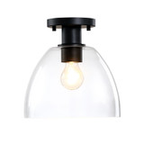 Semi-Flush Mts. Glass Down by Designers Fountain ( 43 | D312M-SF-MB Indigo ) 