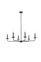 Large Chandeliers Candle by Elegant Lighting ( 173 | LD812D42BK Cohen ) 