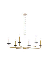 Large Chandeliers Candle by Elegant Lighting ( 173 | LD812D42BRK Cohen ) 