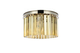 Flush Mounts Drum Shade by Elegant Lighting ( 173 | 1208F16PN-GT/RC Sydney ) 