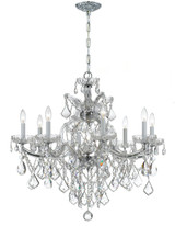 Mid. Chandeliers Candle by Crystorama ( 60 | 4409-CH-CL-MWP Maria Theresa ) 