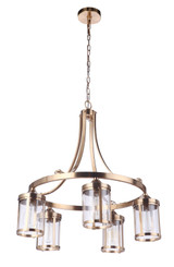Mid. Chandeliers Glass Down by Craftmade ( 46 | 55325-SB Elliot ) 