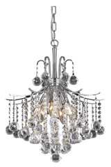 Mini Chandeliers Glass Shade by Elegant Lighting ( 173 | LD8200D17C Amelia ) 