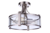 Semi-Flush Mts. Drum Shade by Craftmade ( 46 | 55353-BNK Elliot ) 
