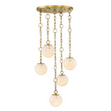 Mid. Chandeliers Multi-Port/Cascade by Designers Fountain ( 43 | D329M-5CH-BG Wine Flower ) 