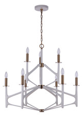 Mid. Chandeliers Candle by Craftmade ( 46 | 55529-MWWSB The Reserve ) 