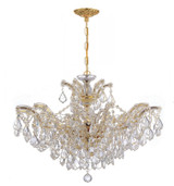 Mid. Chandeliers Candle by Crystorama ( 60 | 4439-GD-CL-MWP Maria Theresa ) 