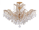 Semi-Flush Mts. Bowl Style by Crystorama ( 60 | 4439-GD-CL-MWP_CEILING Maria Theresa ) 